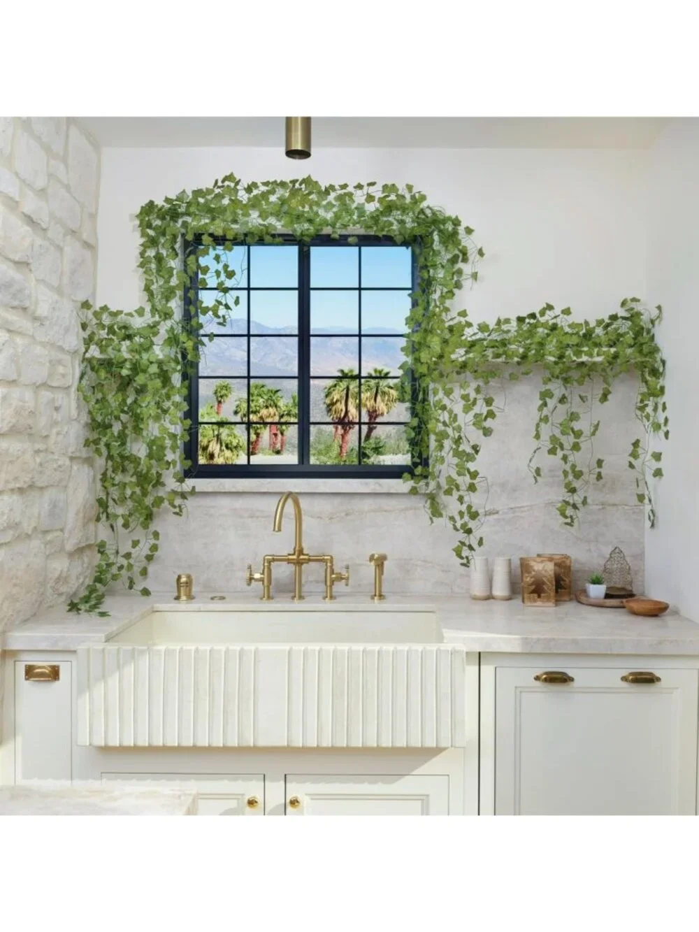 120 Pack Artificial Ivy Vines - 840Ft Greenery Garland for Home Decor & Events